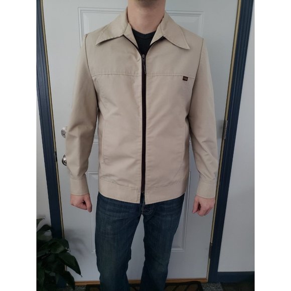 80s London Fog Tan Jacket - Picture 1 of 5